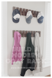 how to build a modern coat rack