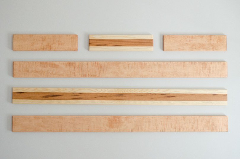 magnetic knife racks on the wall