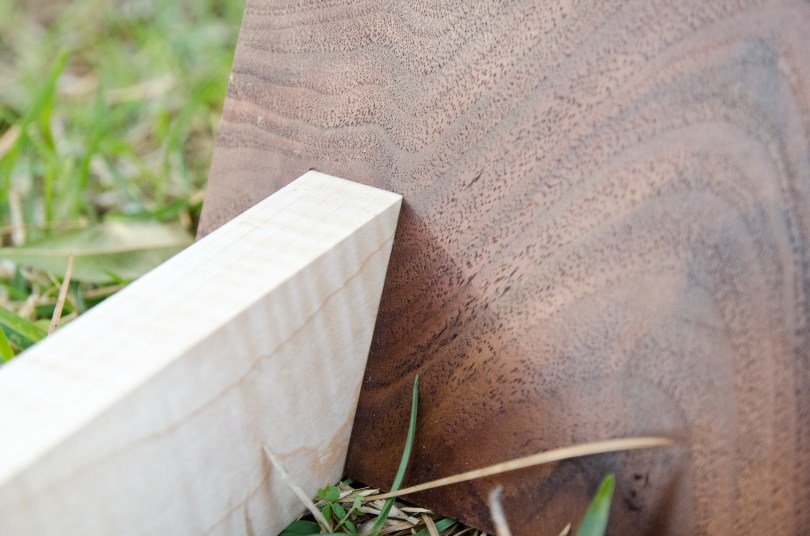 walnut cookbook stand