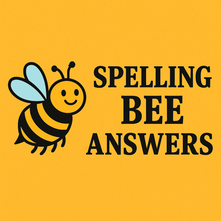 spelling bee answers
